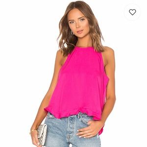 NWT Line & Dot Cherie Top in Fuchsia